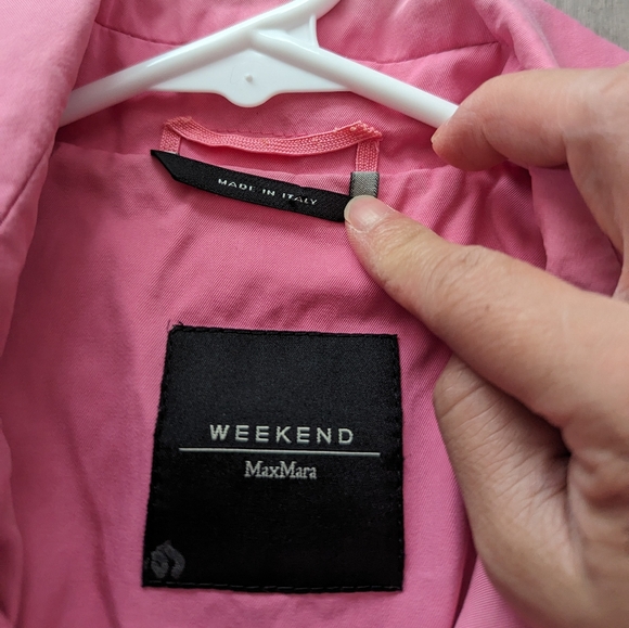 Weekend Max Mara pink trench coat jacket size 6 - Picture 2 of 14